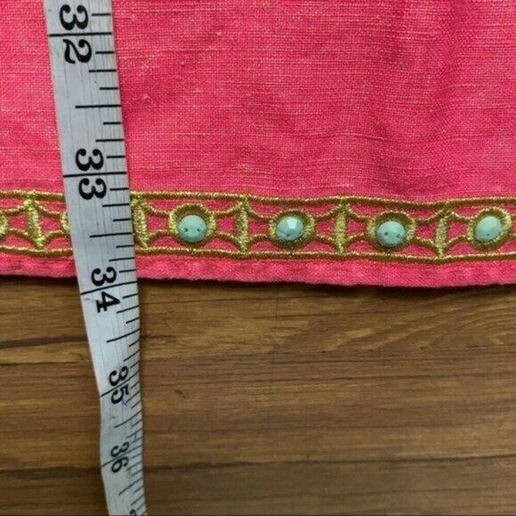 Vineyard Vines Shimmer Linen Sleeveles Tunic Dress Sz 2 - Picture 8 of 10